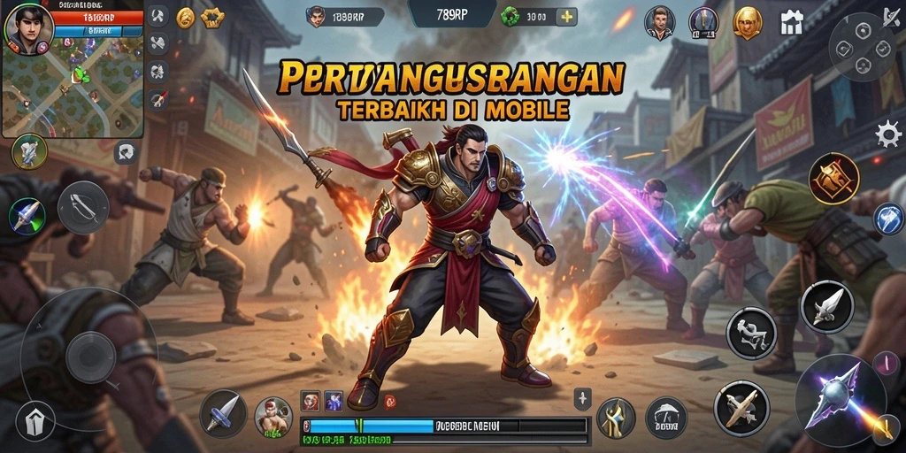 Tampilan gameplay mendebarkan dalam 789RP dengan pertarungan yang intens.