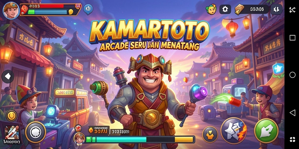 Screenshot gameplay KAMARTOTO yang menunjukkan aksi seru dalam permainan Arcade.