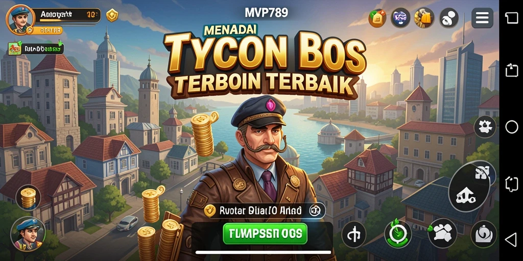 Gameplay seru dalam mengelola bisnis Tycoon yang menarik.
