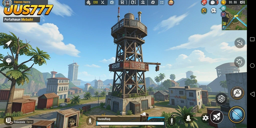 Tampilan gameplay UUS777 yang mendebarkan dalam genre Tower Defense.